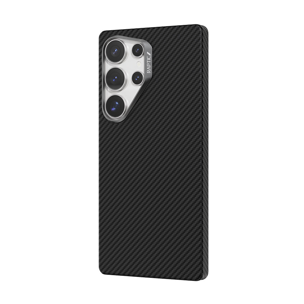Raptic Aramid Fiber Serisi Galaxy S25 Ultra 600D Metal Kamera Çerçeveli Magsafe Kılıf