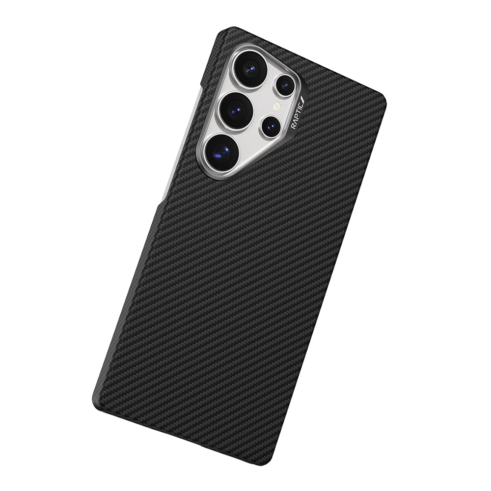 Raptic Aramid Fiber Serisi Galaxy S25 Ultra 600D Metal Kamera Çerçeveli Magsafe Kılıf