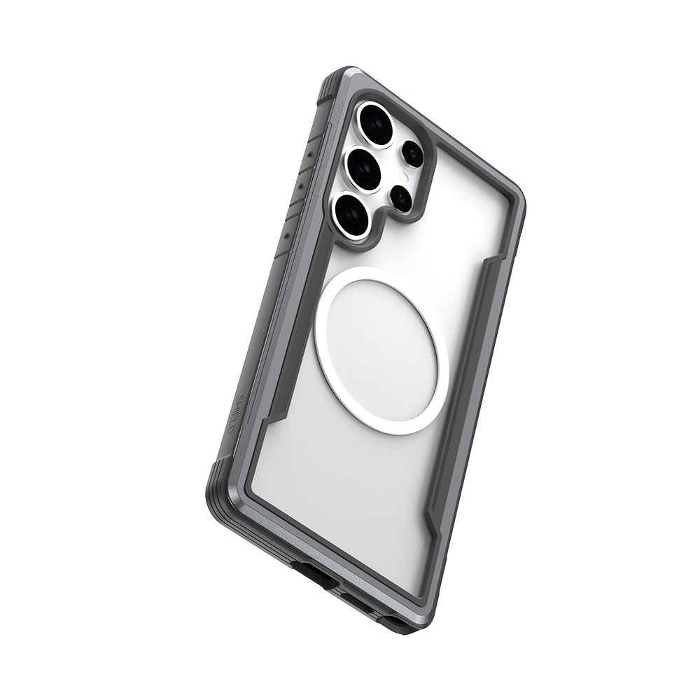 Raptic Shield Serisi Galaxy S25 Ultra Magsafe Şarj Özellikli Airbagli Şeffaf Arka Yüzey Kılıf