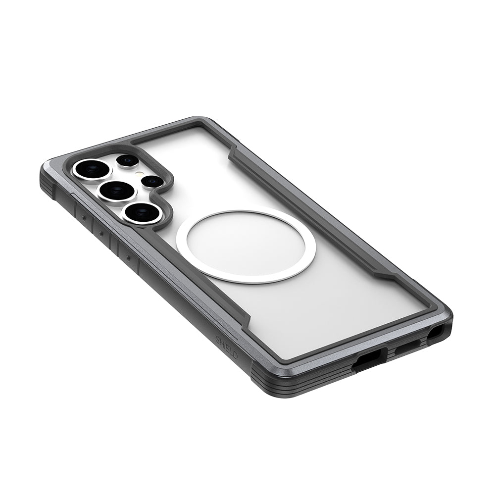 Raptic Shield Serisi Galaxy S25 Ultra Magsafe Şarj Özellikli Airbagli Şeffaf Arka Yüzey Kılıf