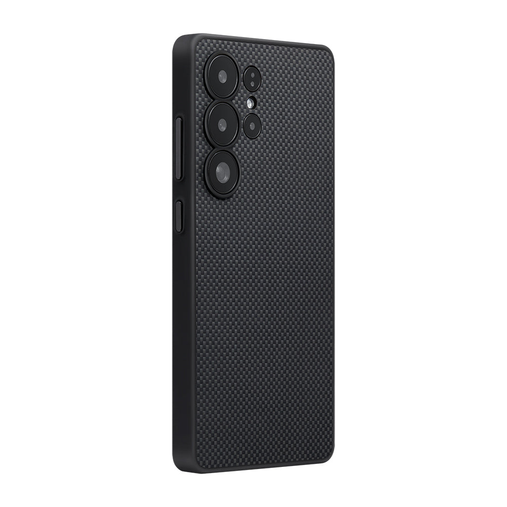 Pitaka PinButton Serisi Galaxy S25 Ultra M-safe Şarj Özellikli Aramid Fiber 3 Fonksiyon Butonlu Kılıf