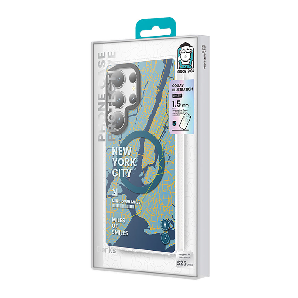 Benks Dynamic City Serisi Galaxy S25 Ultra M-safe Şarj Özellikli Kılıf