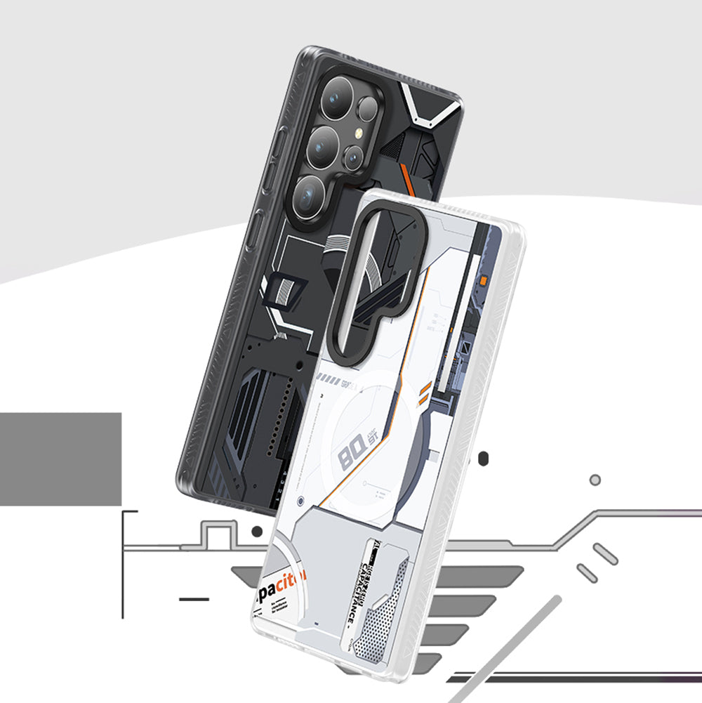 Benks Dynamic Mecha Serisi Galaxy S25 Ultra M-safe Şarj Özellikli Telefon Kılıfı