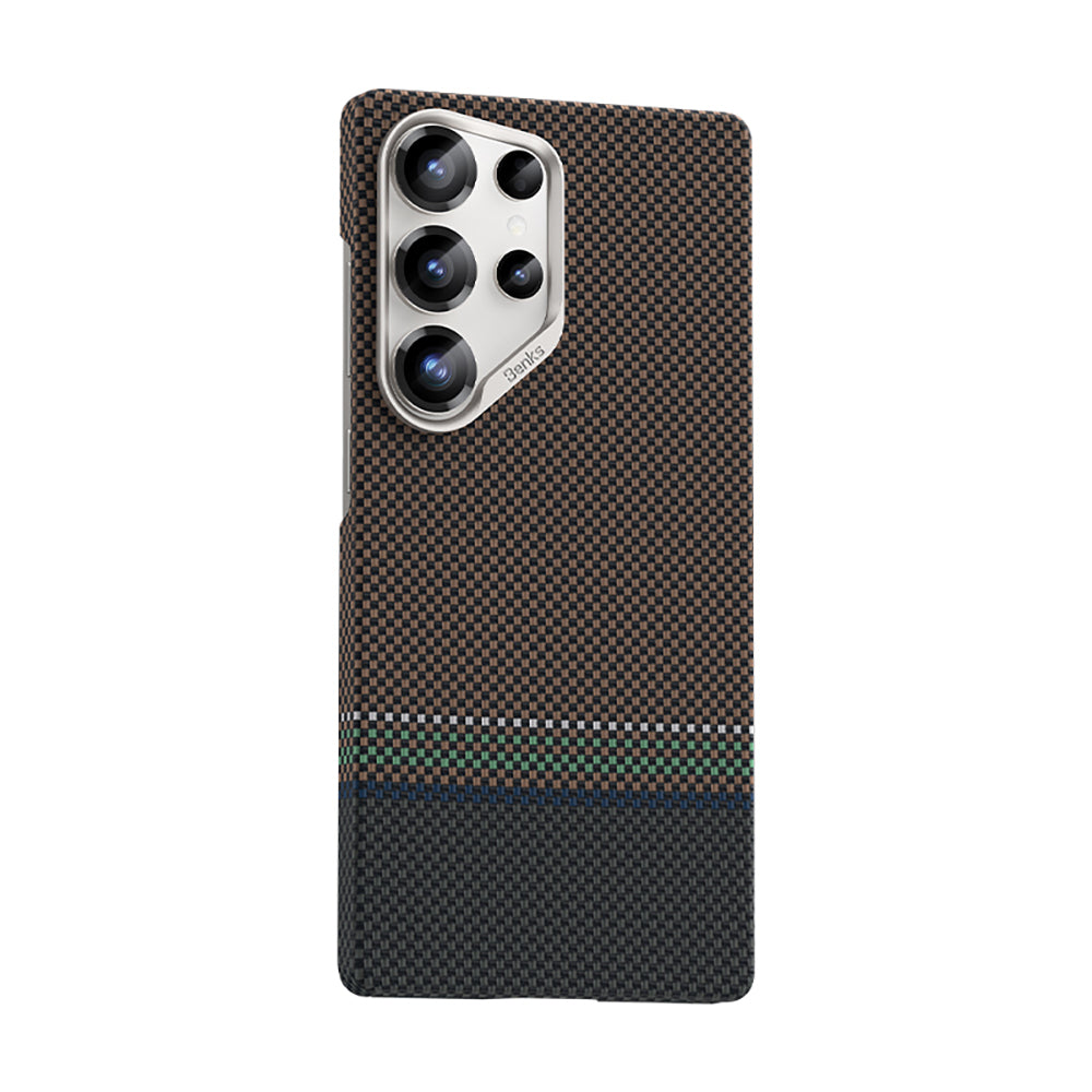 Benks Prestige ArmorAir Galaxy S25 Ultra Karbon Fiber Tasarımlı M-safe Kevlar Kılıf