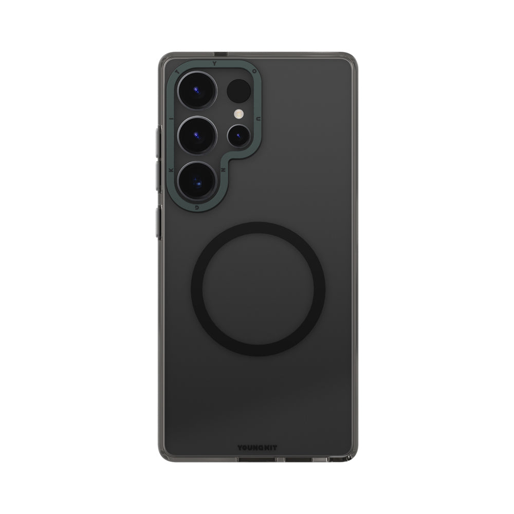 Youngkit Crystal Shield Serisi Galaxy S25 Ultra Kılıf M-safe Şarj Özellikli Şeffaf Kılıf
