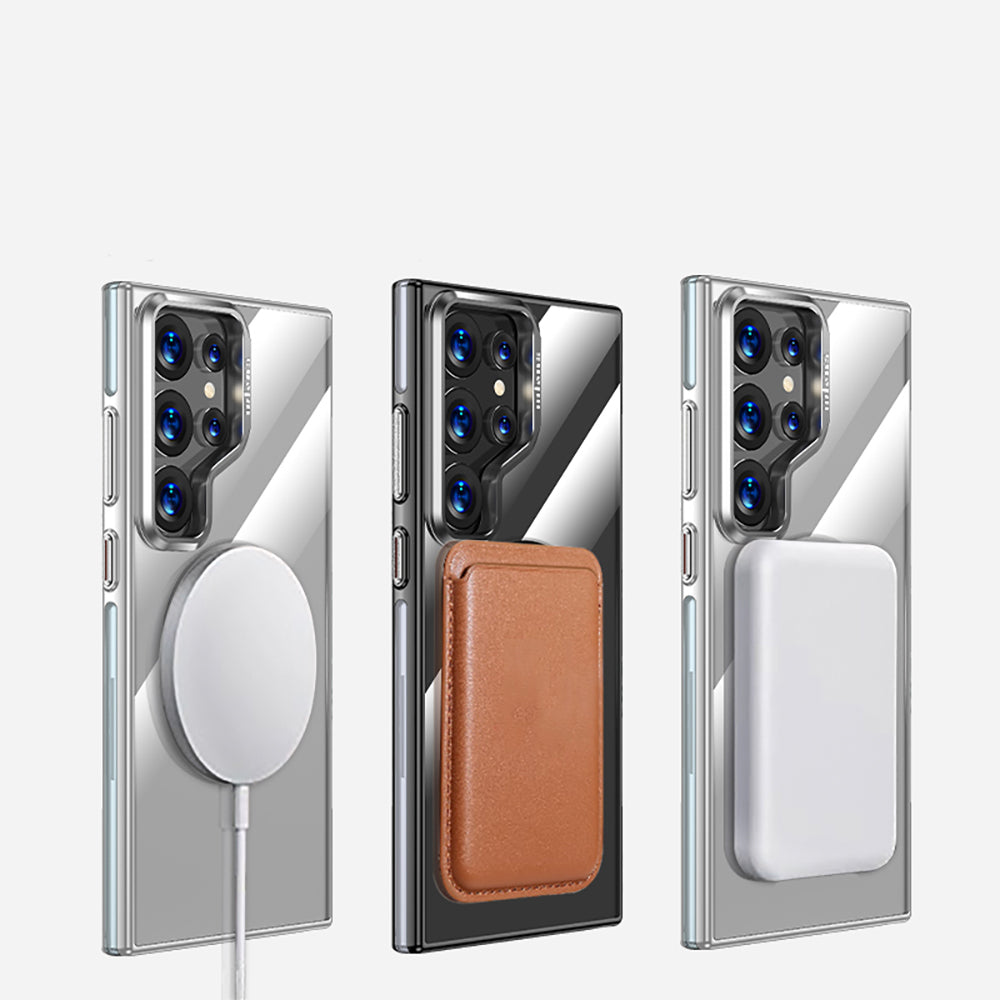Wlons Galaxy S25 Ultra M-safe Şarj Özellikli Standlı Efsane Telefon Kılıfı