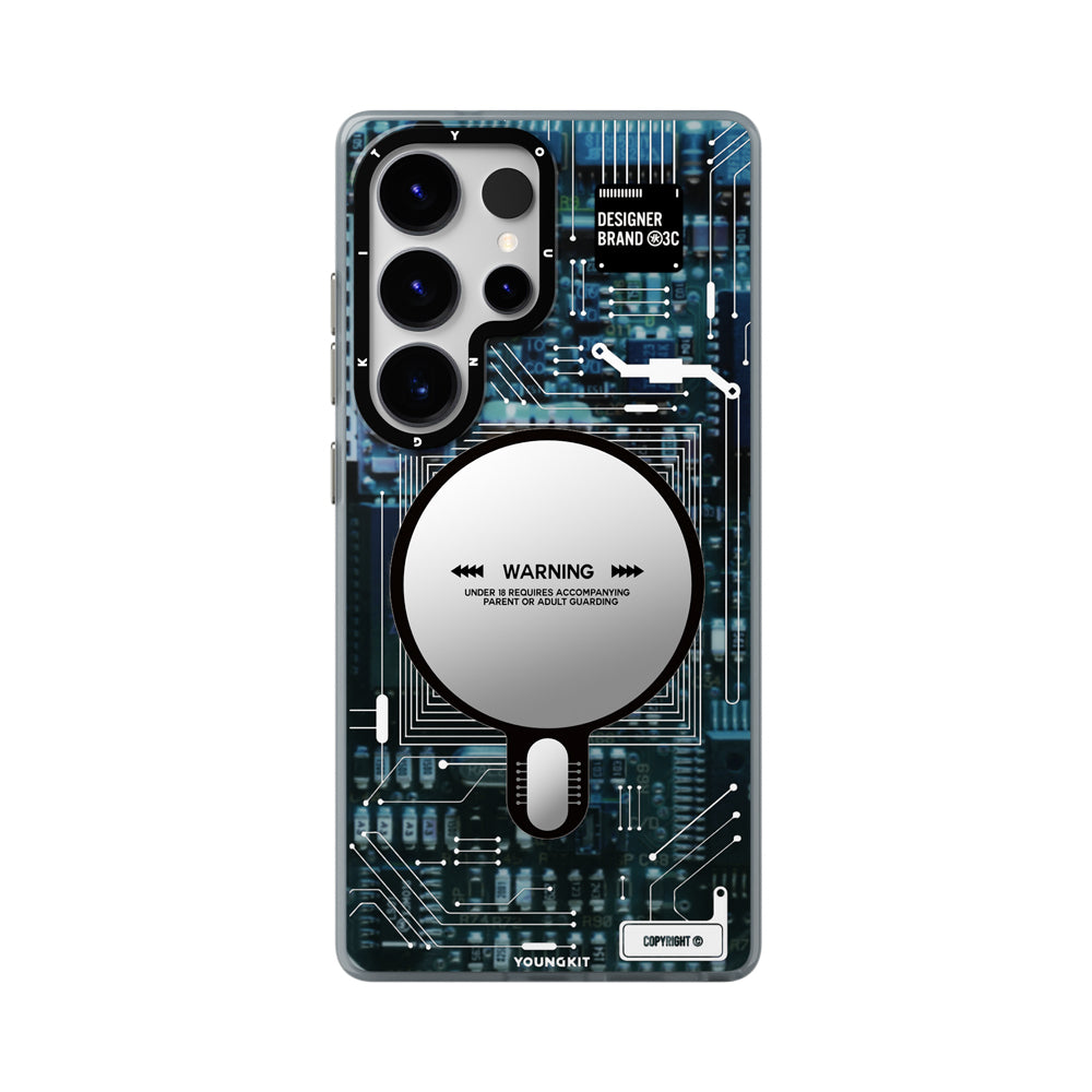YoungKit Technology Serisi Galaxy S25 Ultra Kılıf M-safe Şarj Özellikli Kılıf