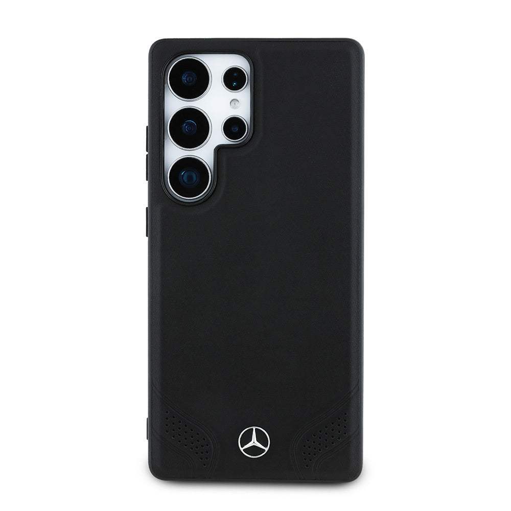 Mercedes Benz Galaxy S25 Ultra Orjinal Lisanslı M-safe Şarj Özellikli Deri Dizayn Sade Kılıf