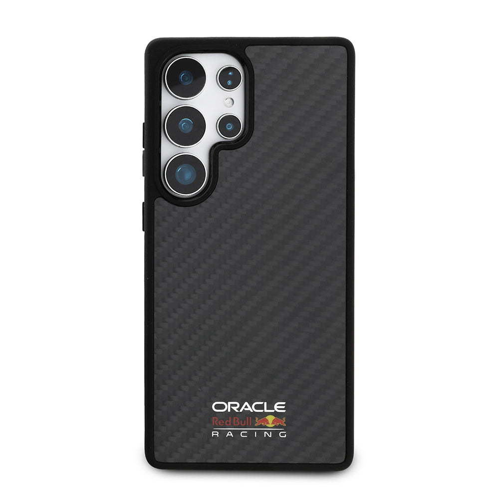 Samsung Galaxy S25 Ultra Redbull Orjinal Lisanslı M-safe Şarj Özellikli Karbon Fiber Tasarımlı Parlayan Logolu Kılıf