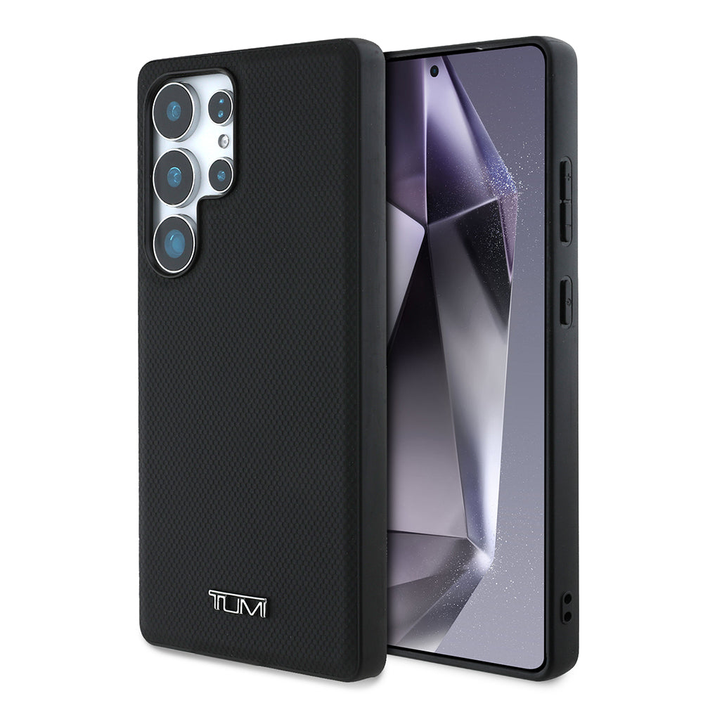 TUMI Galaxy S25 Ultra Deri Noktalı Dizayn M-safe Kılıf