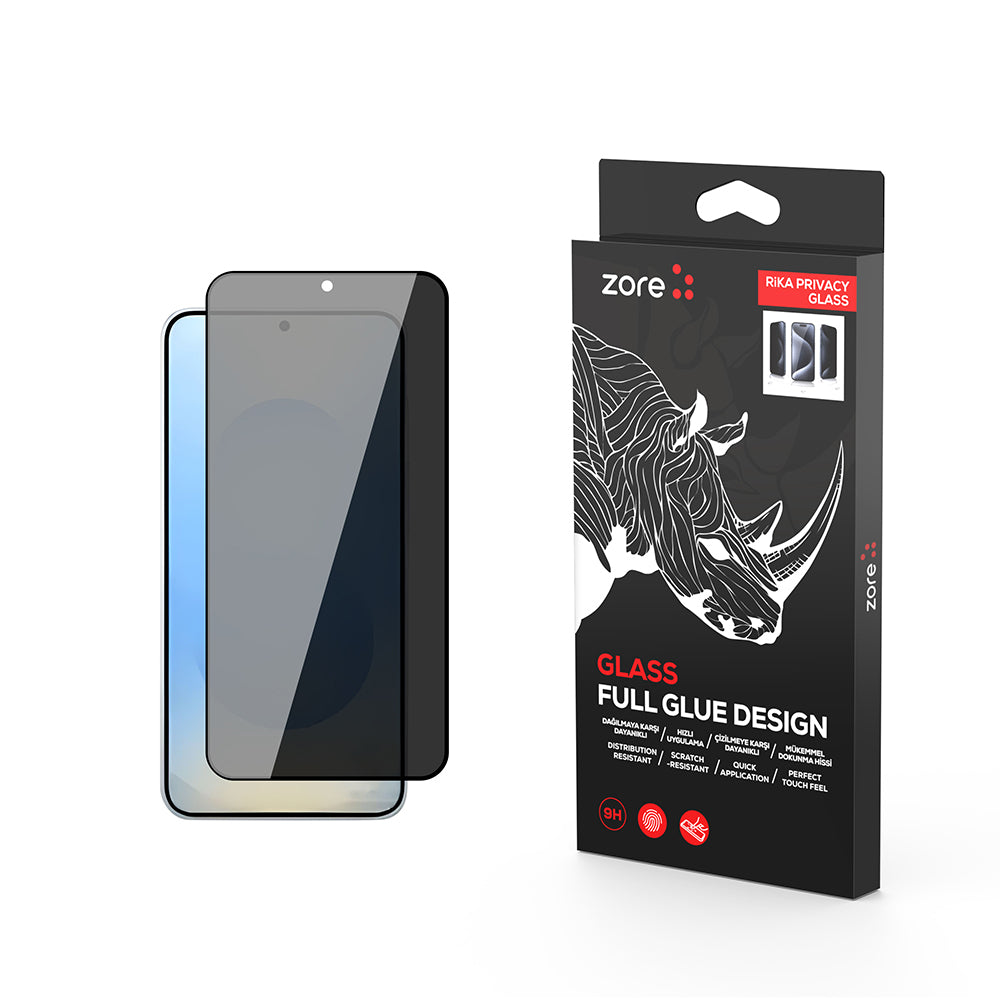 Cepax Galaxy S25 Rika Premium Privacy Temperli Cam Ekran Koruyucu