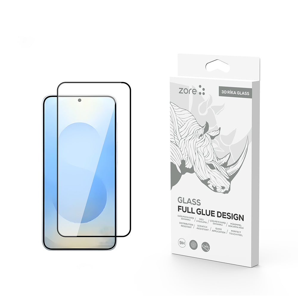 Cepax Galaxy S25 Rika Premium Temperli Cam Ekran Koruyucu