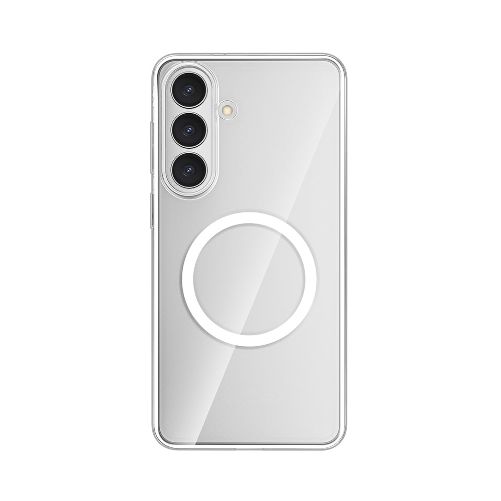 Wlons Pita Galaxy S26 Plus M-safe Şarj Özellikli Transparan Sert PC Kılıf