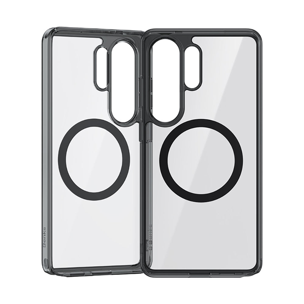 Benks Crystal Serisi Galaxy S26 Ultra M-safe Şarj Özellikli Şeffaf Telefon Kılıfı