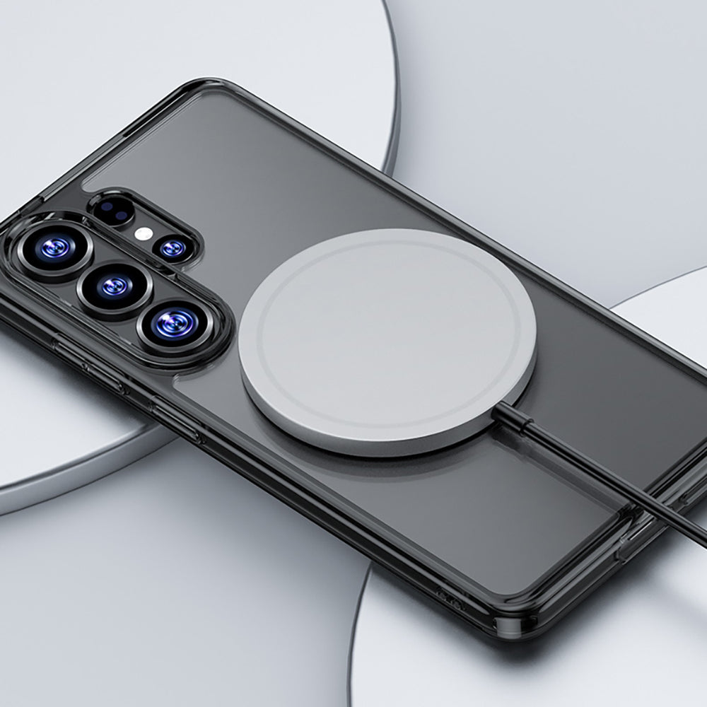 Benks Crystal Serisi Galaxy S26 Ultra M-safe Şarj Özellikli Şeffaf Telefon Kılıfı