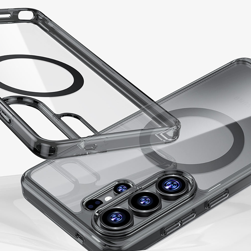 Benks Crystal Serisi Galaxy S26 Ultra M-safe Şarj Özellikli Şeffaf Telefon Kılıfı