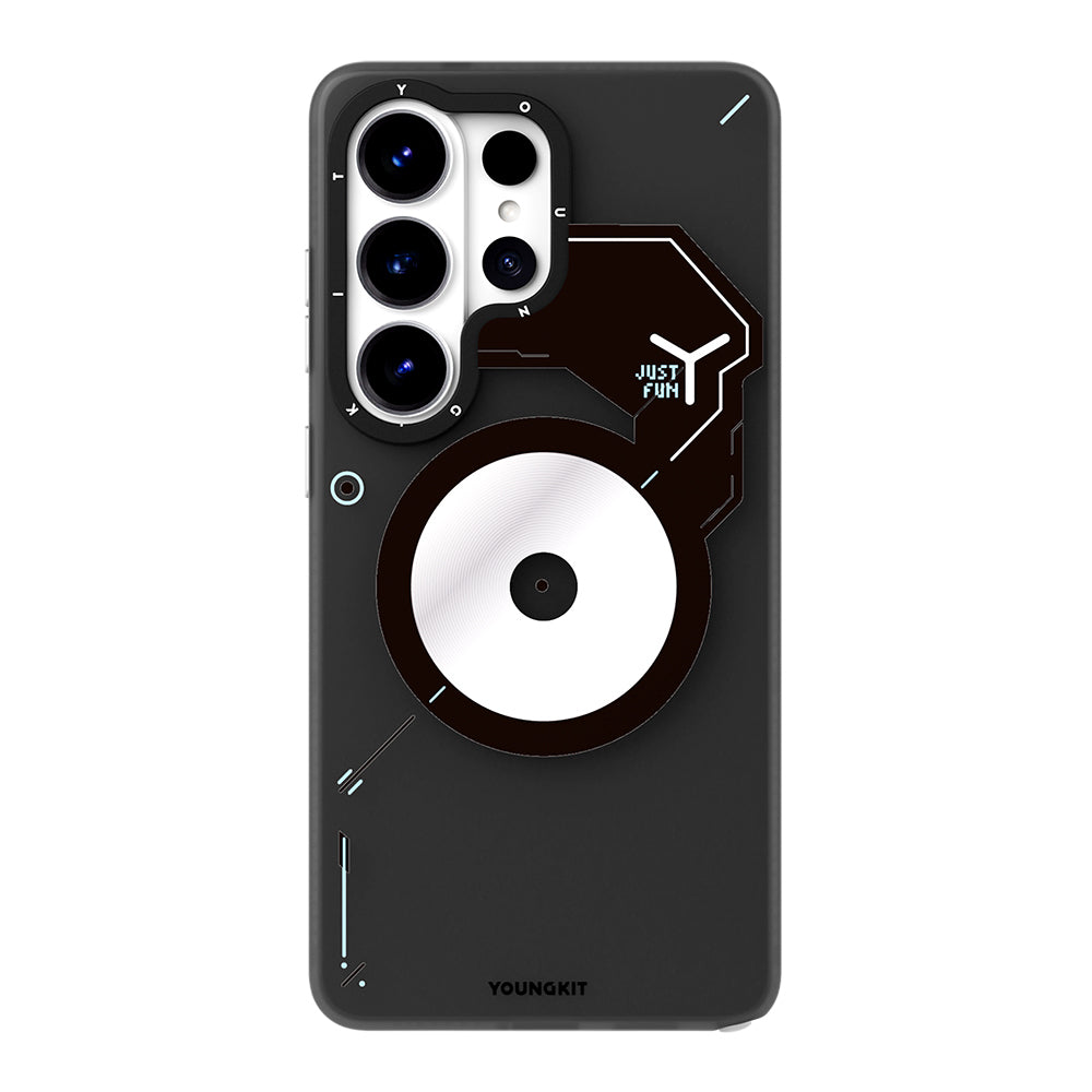 Youngkit Disc Battle Galaxy S26 Ultra M-safe Şarj Özellikli Disk Desenli Telefon Kılıfı