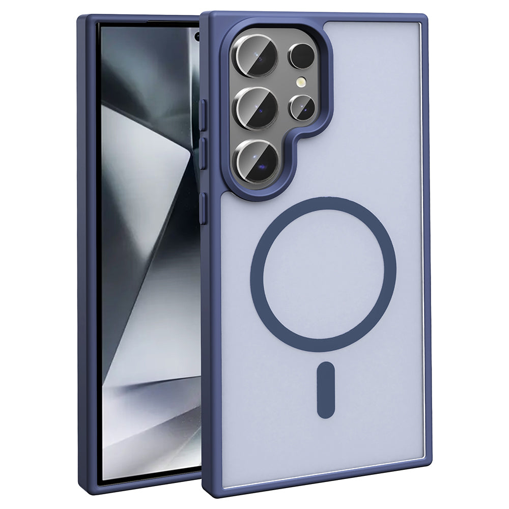 Cepax Sio Galaxy S26 Ultra M-safe Şarj Özellikli Mat Arka Yüzey Telefon Kılıfı
