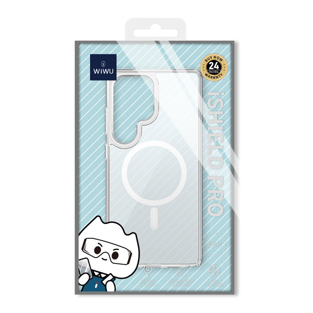 Wiwu MCC-101 iShield Pro Serisi Galaxy S26 Ultra M-safe Şarj Özellikli Crystal Sert PC Kılıf