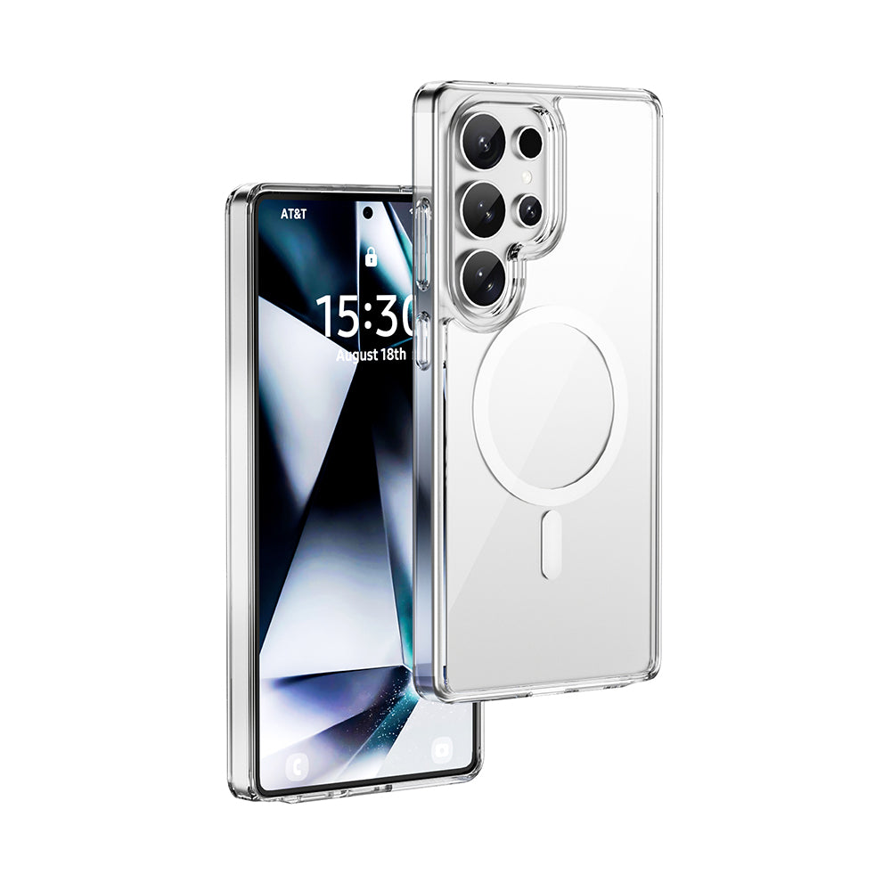 Wiwu MCC-101 iShield Pro Serisi Galaxy S26 Ultra M-safe Şarj Özellikli Crystal Sert PC Kılıf