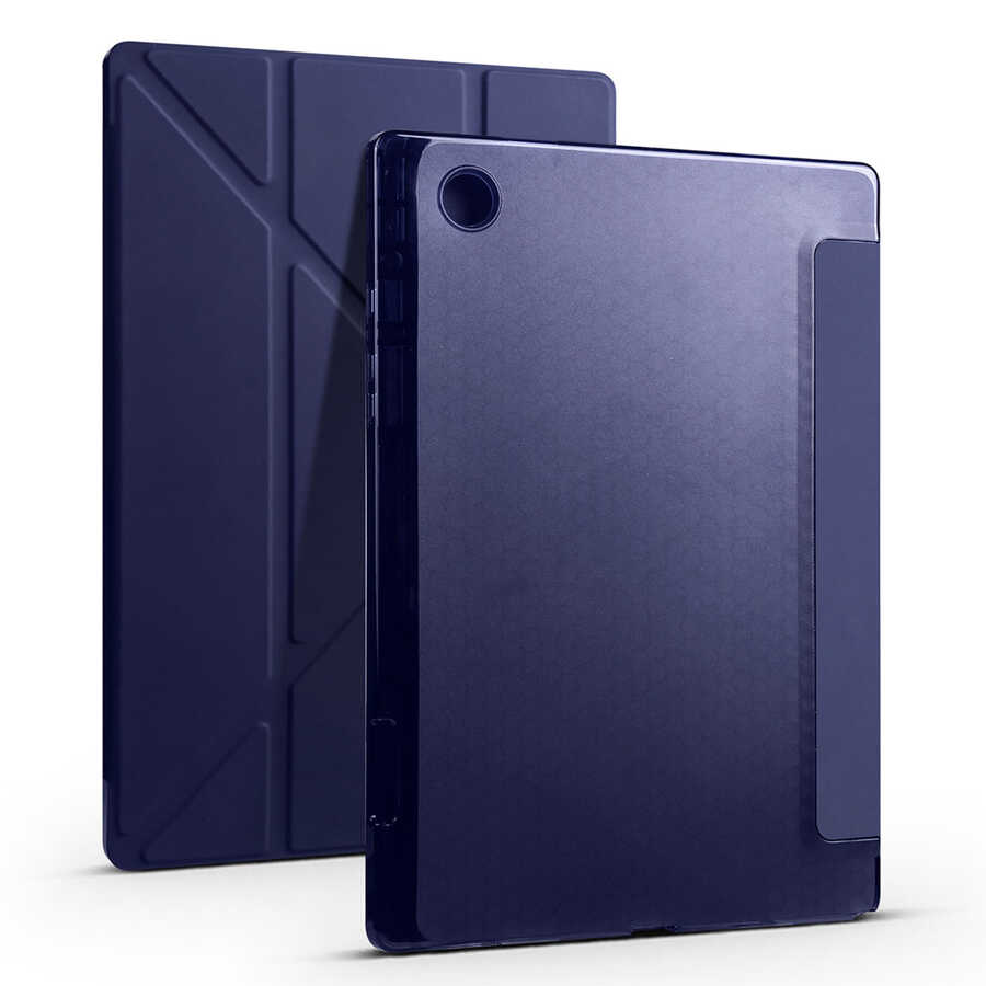 Cepax Foldable Galaxy Tab A8 10.5 SM-X200 (2021) Kalem Bölmeli Standlı Tablet Kılıfı - 1