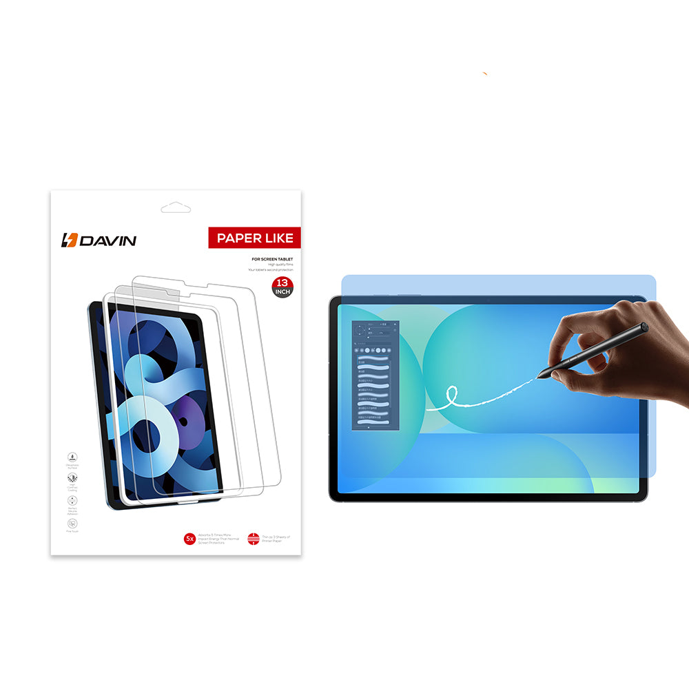 Samsung Galaxy Tab S10 FE Plus Kağıt Hisli Mat Davin Paper Like Tablet Ekran Koruyucu
