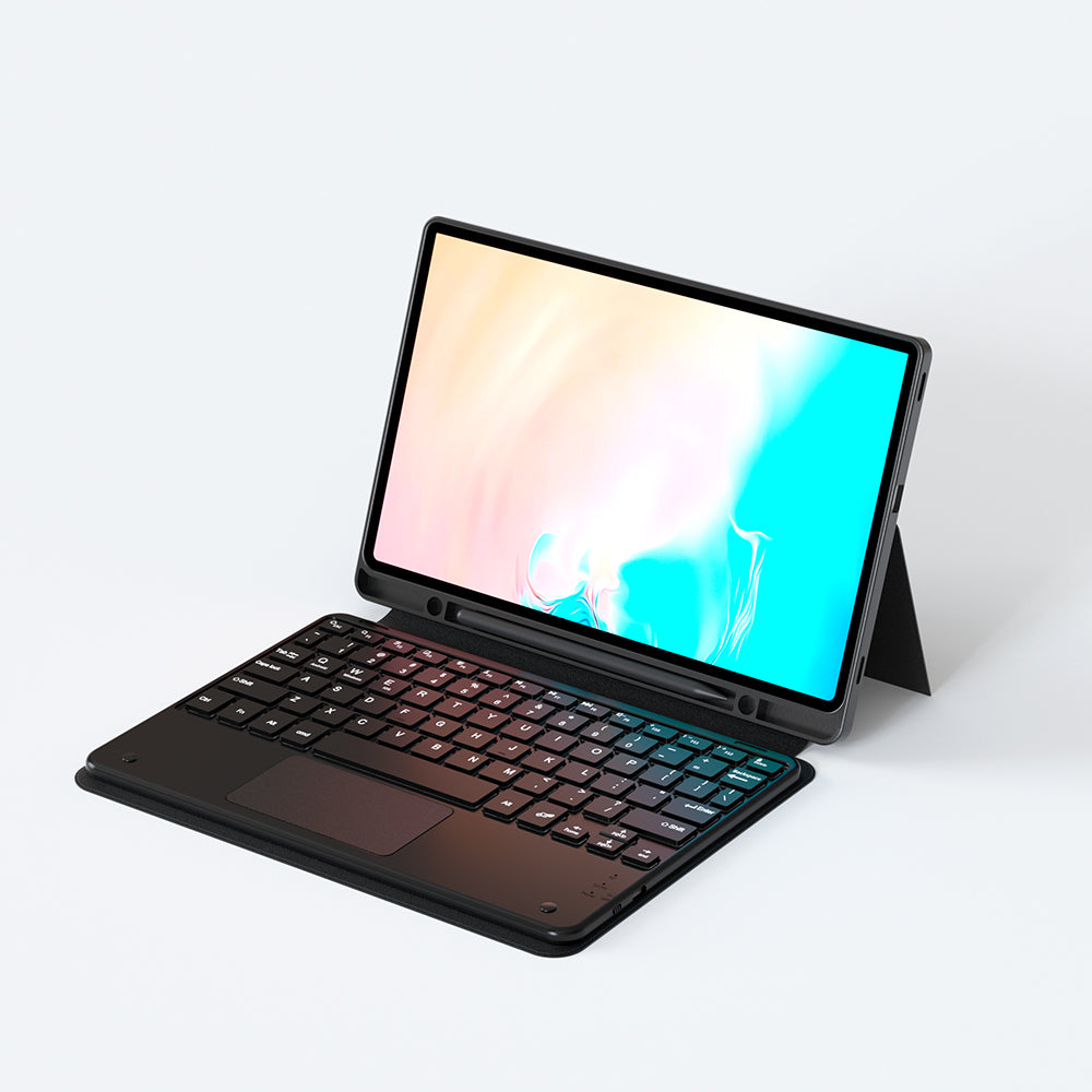 Cepax Border Keyboard Galaxy Tab S10 FE Plus Bluetooh Bağlantılı Standlı Klavyeli Tablet Kılıfı