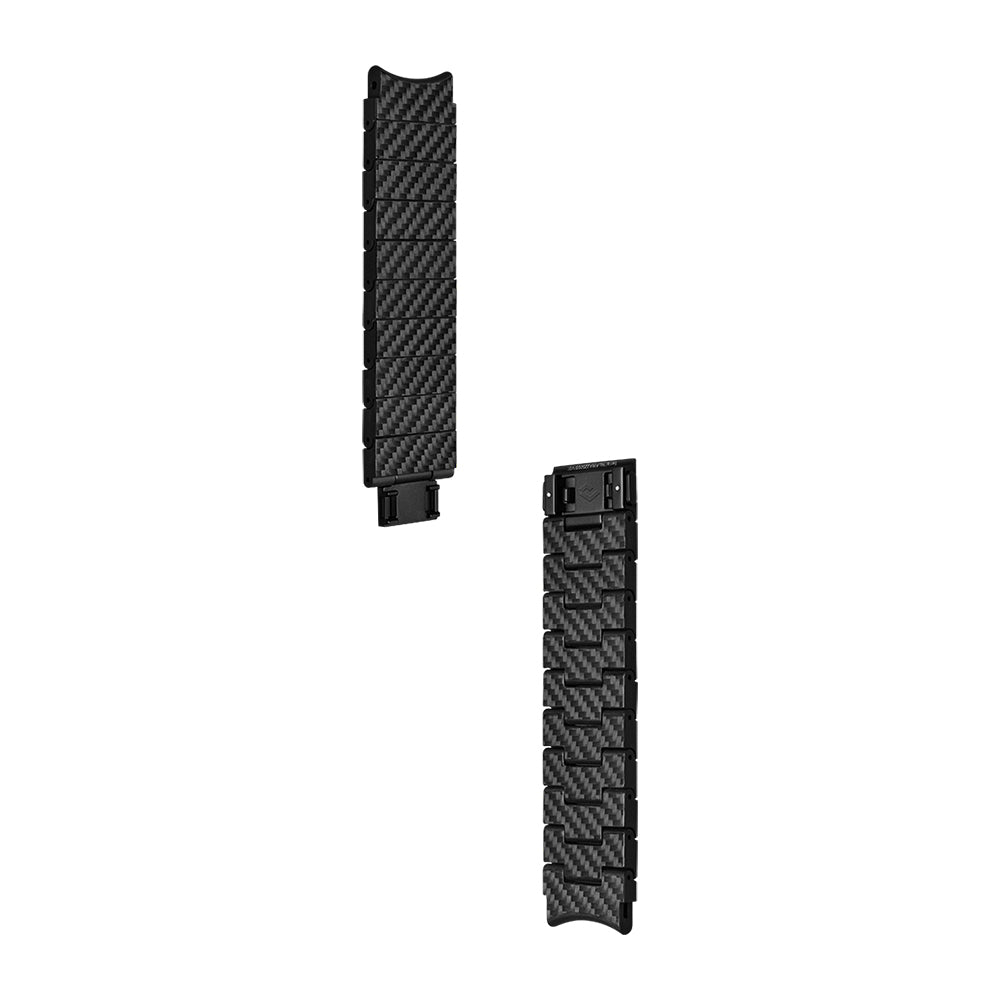 Pitaka Modern Serisi Galaxy Watch 4 44mm Karbon Fiber Black-Grey Twill Kordon