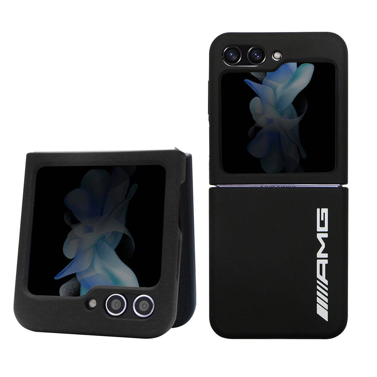 AMG Galaxy Z Flip 5 M-safe Şarj Özellikli Büyük Logo Dizayn Orjinal Lisanslı Kılıf