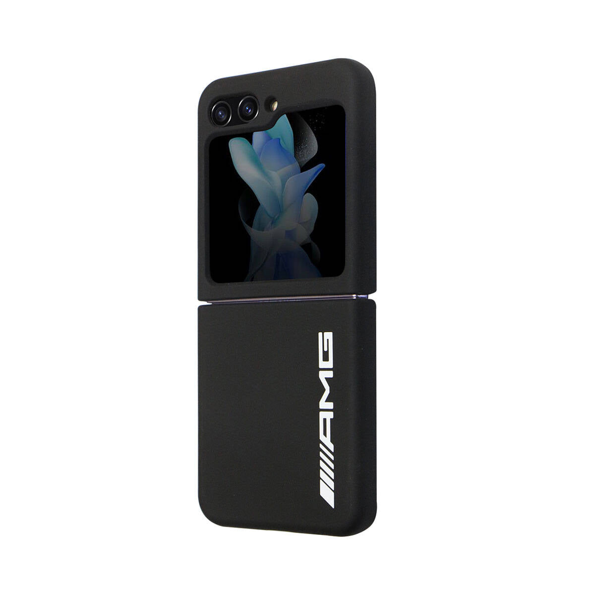 AMG Galaxy Z Flip 5 M-safe Şarj Özellikli Büyük Logo Dizayn Orjinal Lisanslı Kılıf