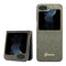 Guess Galaxy Z Flip 5 Orjinal Lisanslı Yazı Logolu Glitter Flakes Telefon Kılıfı