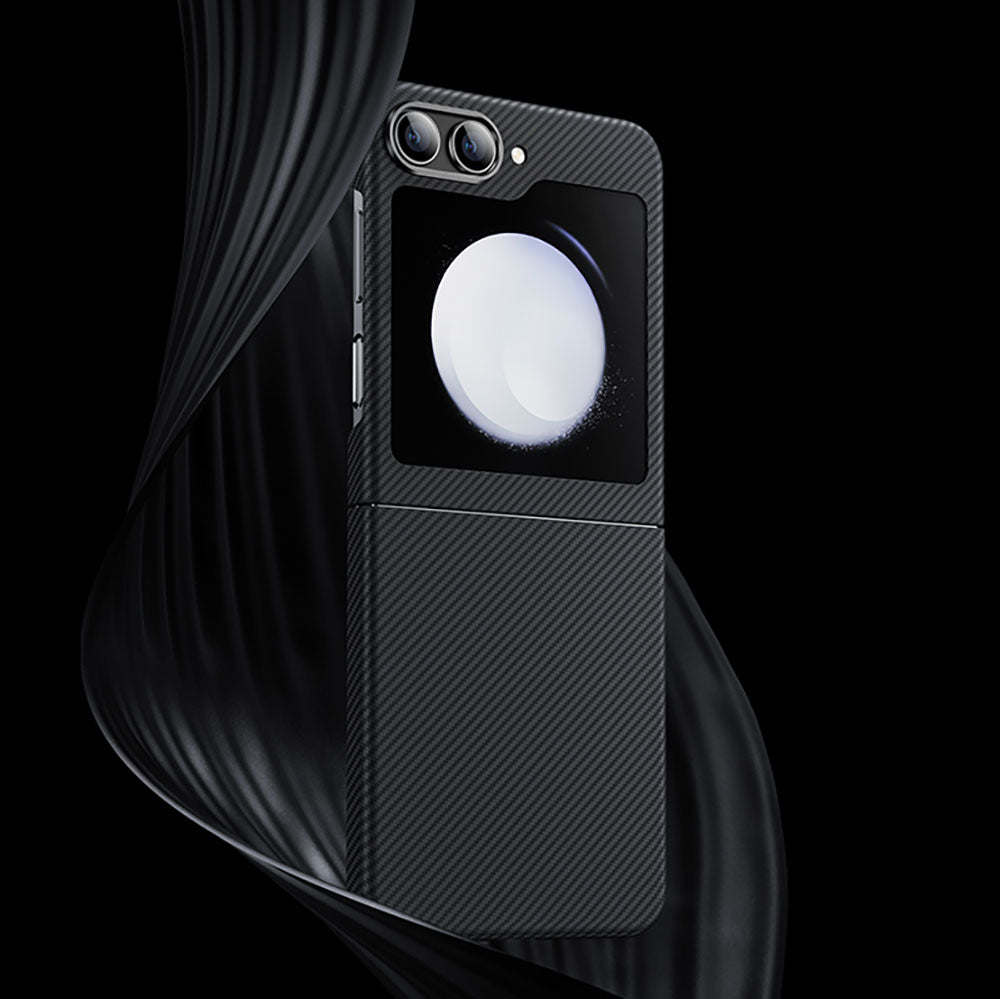 Benks Essential ArmorAir 600D Galaxy Z Flip 5 Kılıf Karbon Fiber Kevlar Kılıf