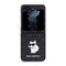 Karl Lagerfeld Galaxy Z Flip 5 Kılıf Orjinal Lisanslı KL Desenli Choupette İkonik Saffiano Telefon Kılıfı