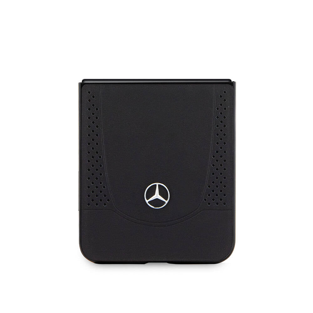 Mercedes Benz Galaxy Z Flip 5 Orjinal Lisanslı Metal Yıldız Logolu Urban Deri Kılıf