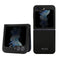 TUMI Liquid Galaxy Z Flip 5 Silikon Metal Logo Dizayn Orjinal Lisanslı Kılıf