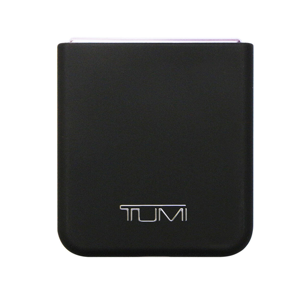 TUMI Liquid Galaxy Z Flip 5 Silikon Metal Logo Dizayn Orjinal Lisanslı Kılıf