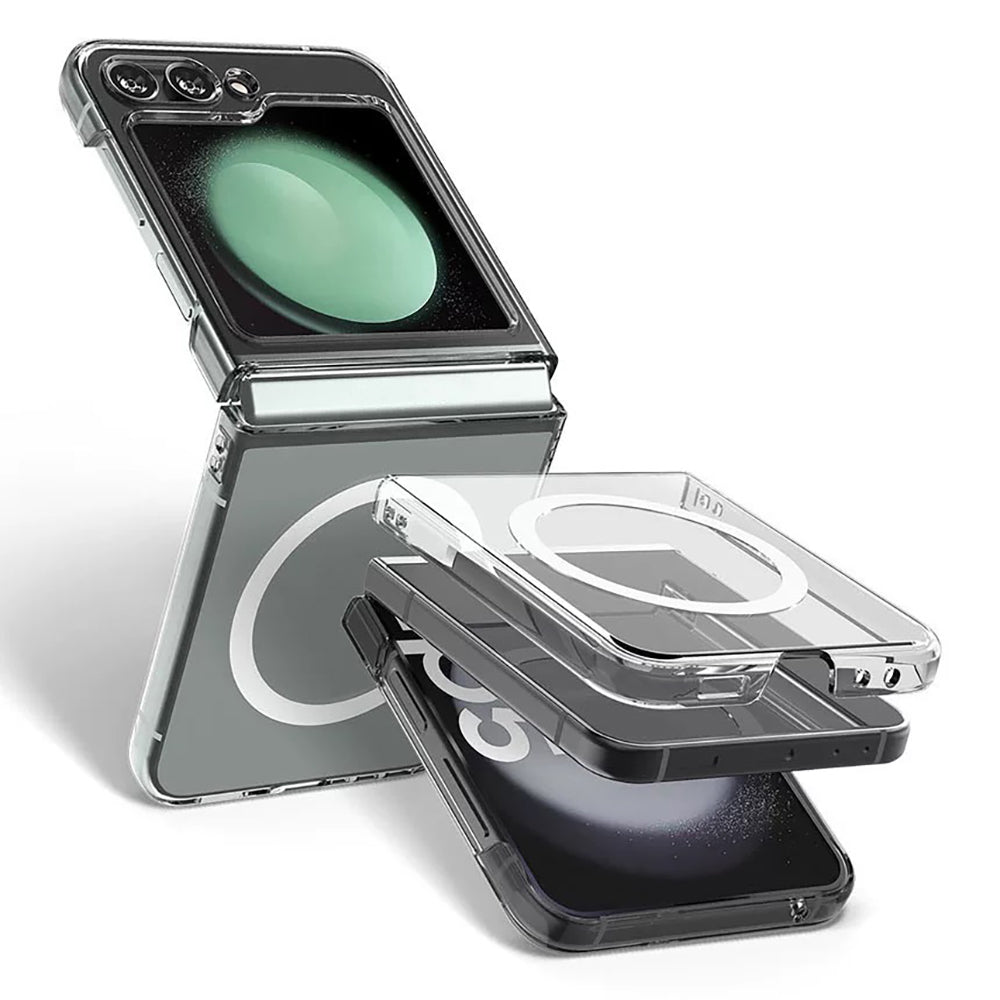 Cepax Galaxy Z Flip 6 Kamera Korumalı M-safe Sert PC Porto Kılıf