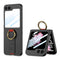 Cepax Galaxy Z Flip 6 Kamera Korumalı Yüzüklü Karbon Tasarımlı Flip Ring Kıpta Kılıf