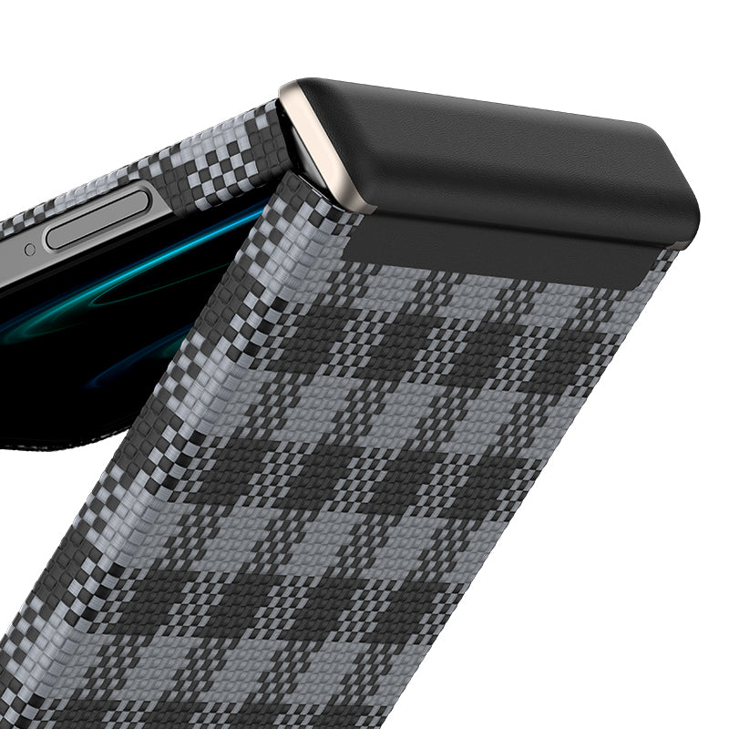 Benks ArmorAir ArmorVichy Galaxy Z Flip 7 M-safe Ekose Tasarımlı Kevlar Kılıf