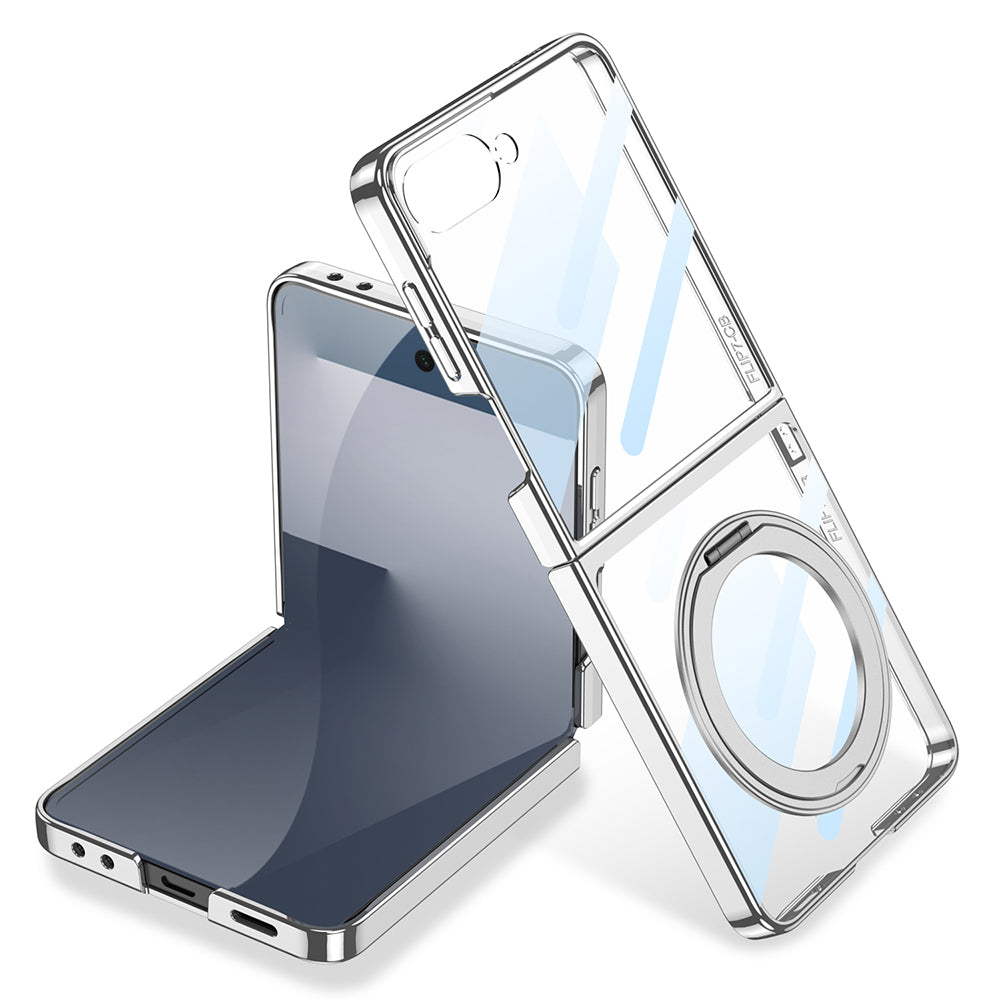 Cepax Galaxy Z Flip 7 M-safe Şarj Özellikli Kıpta KPT-02 Standlı Kılıf