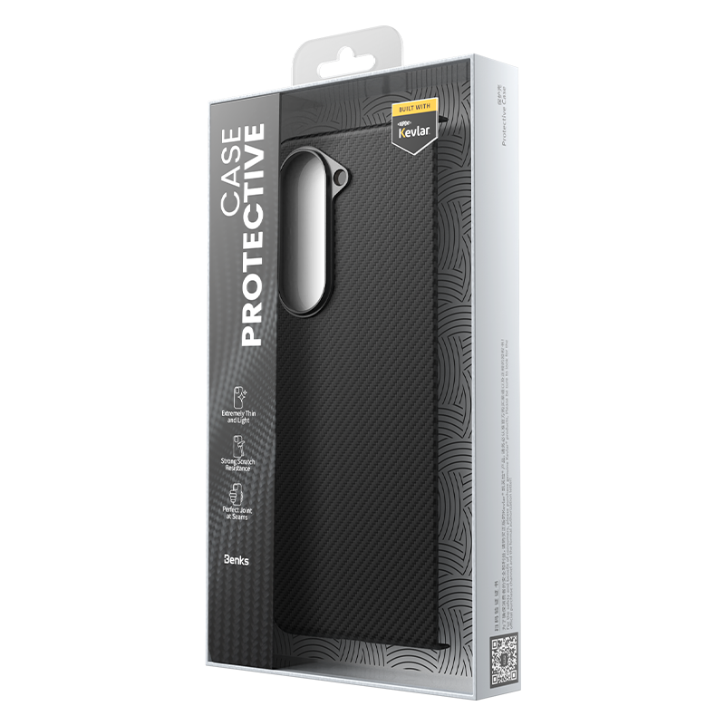 Benks Combo Galaxy Z Fold 5 Üçlü Aksesuar Seti (600D Kevlar Kılıf + Corning Ekran Koruyucu + Kamera Lens Koruyucu)