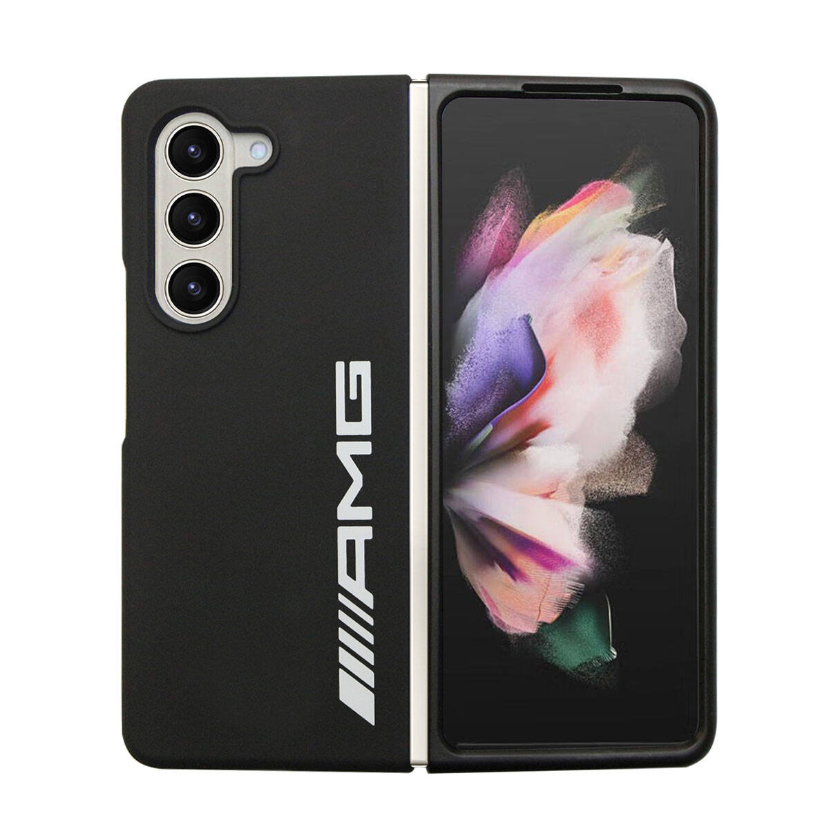 AMG Galaxy Z Fold 5 M-safe Şarj Özellikli Büyük Logo Dizayn Orjinal Lisanslı Kılıf