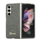Guess Galaxy Z Fold 5 Orjinal Lisanslı Yazı Logolu Glitter Flakes Kapak