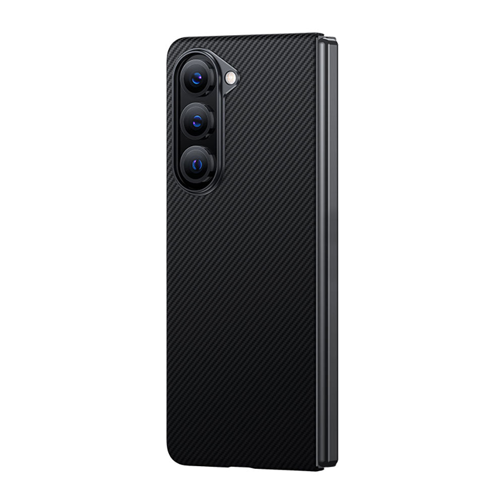 Benks Essential 600D Galaxy Z Fold 5 Kılıf M-safe Özellikli Karbon Fiber Kevlar Telefon Kılıfı