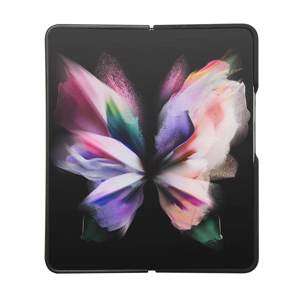 TUMI Liquid Galaxy Z Fold 5 Silikon Metal Logo Dizayn Orjinal Lisanslı Kılıf