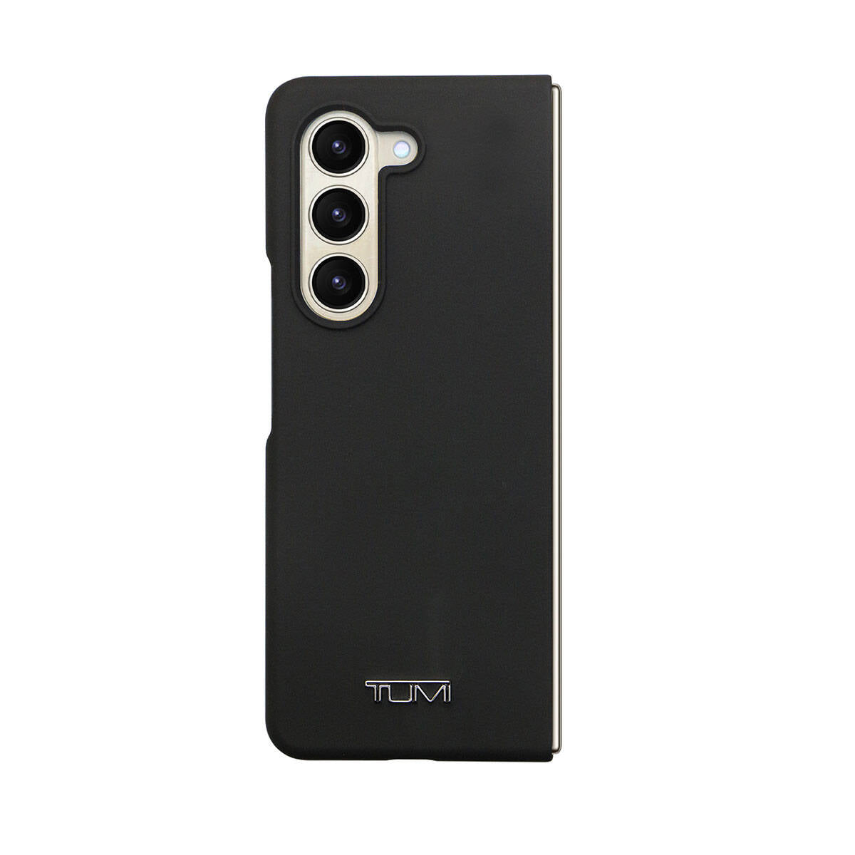 TUMI Liquid Galaxy Z Fold 5 Silikon Metal Logo Dizayn Orjinal Lisanslı Kılıf