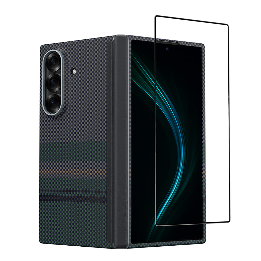 Benks ArmorAir Aurora Grand Combo Galaxy Z Fold 7 Üçlü Aksesuar Seti (Ön Arka Kevlar Kılıf + Ekran Koruyucu)