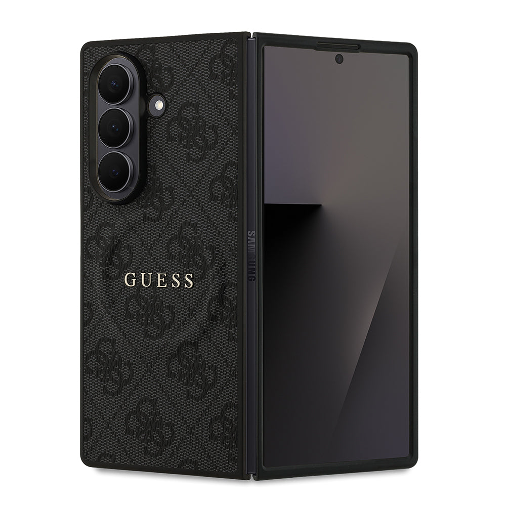 Guess Galaxy Z Fold 7 Orjinal Lisanslı M-safe 4G Desen Yazı Logolu Kılıf