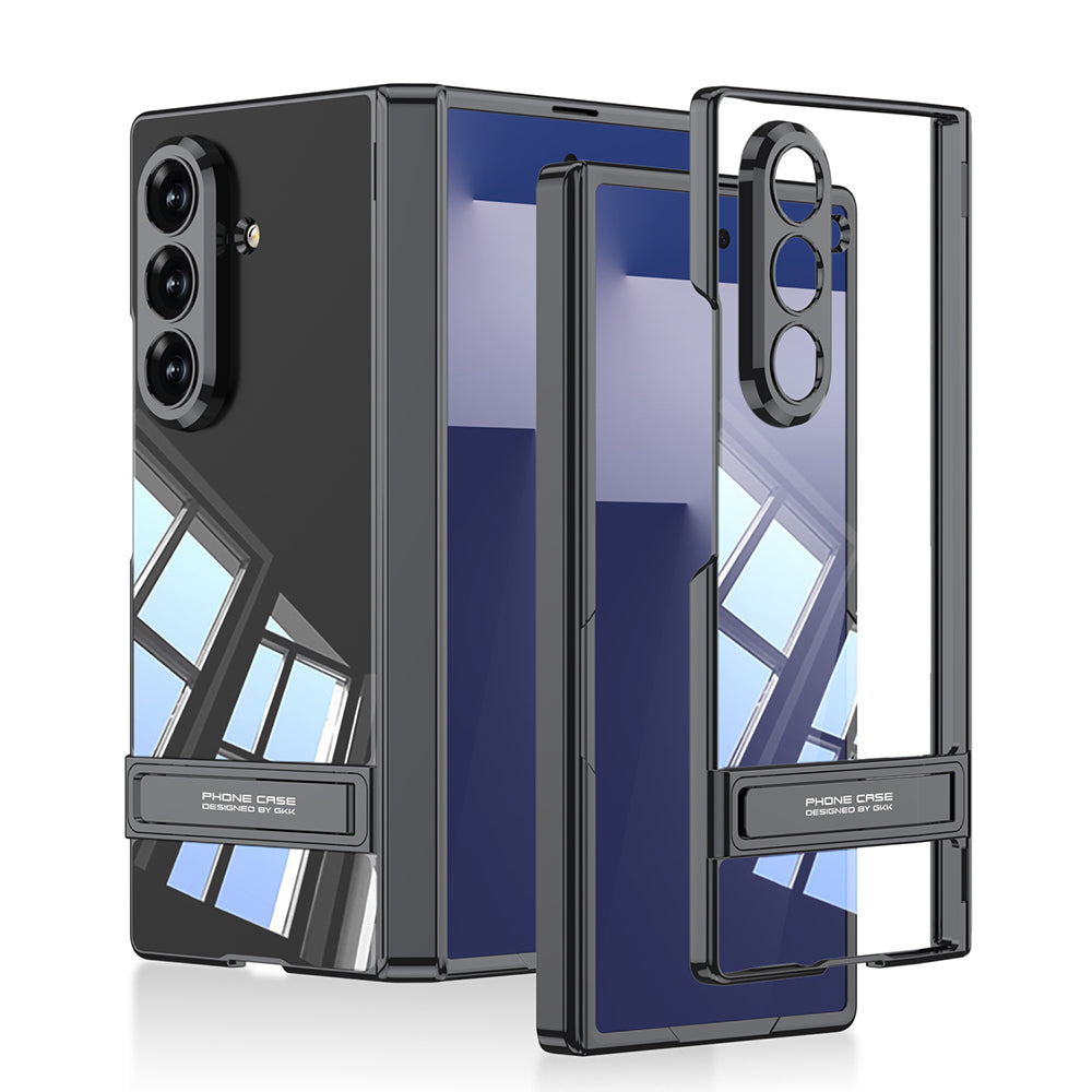 Cepax Galaxy Z Fold 7 Kamera Korumalı Şeffaf Tasarımlı Lego Standlı Kılıf