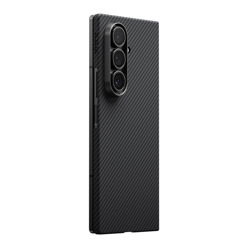 Pitaka Ultra-Slim Classic Serisi Galaxy Z Fold 7 M-safe 600D Aramid Fiber Black-Grey Twill Telefon Kılıfı